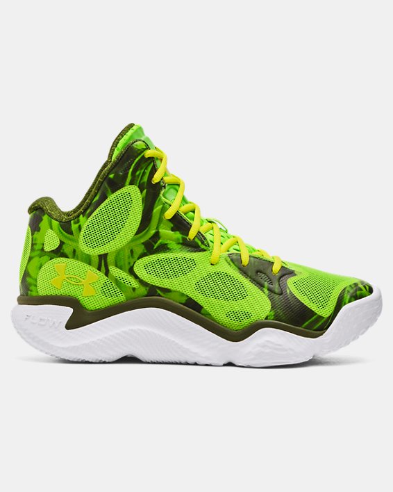 Unisex Curry Spawn FloTro Basketball Shoes in Green image number 0